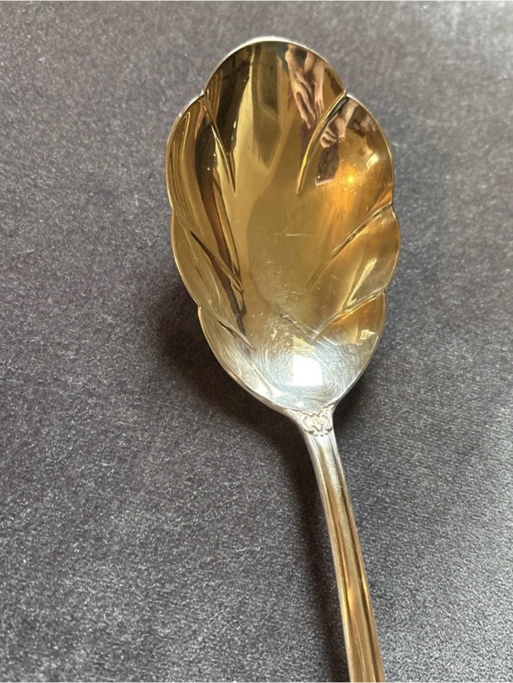 Vintage 1847 Rogers Bros. Reflection Silver-Plated Serving Spoon